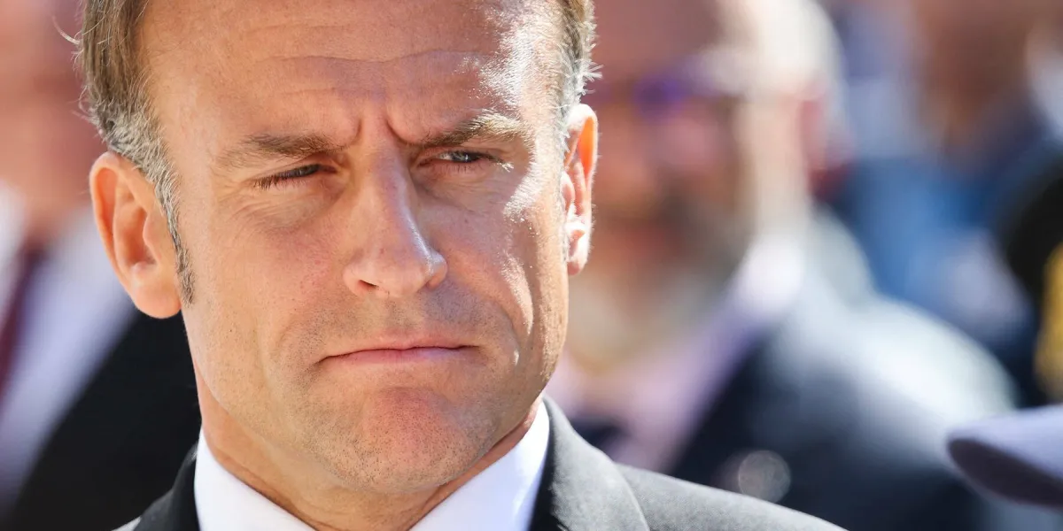 le président emmanuel macron à tulle pour commémorer le massacre et la déportation de centaines d'habitants par l'armée allemande pendant la seconde guerre mondiale a tulle, france, le 10 juin 2024 photo by jm haedrich pool abacapresscom