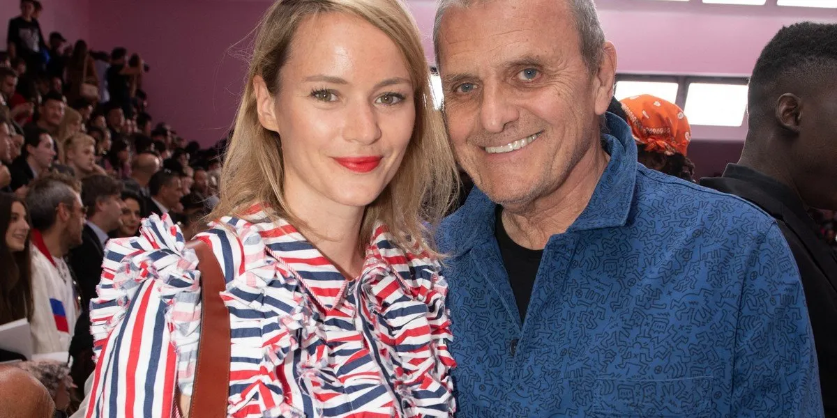 stylist jean-charles de castelbajac (r) and pauline de drouas (l) attend the christian dior menswear spring summer 2020 show as part of paris fashion week in paris, france on june 21, 2019 photo of laurent zabulon   abacapresscom