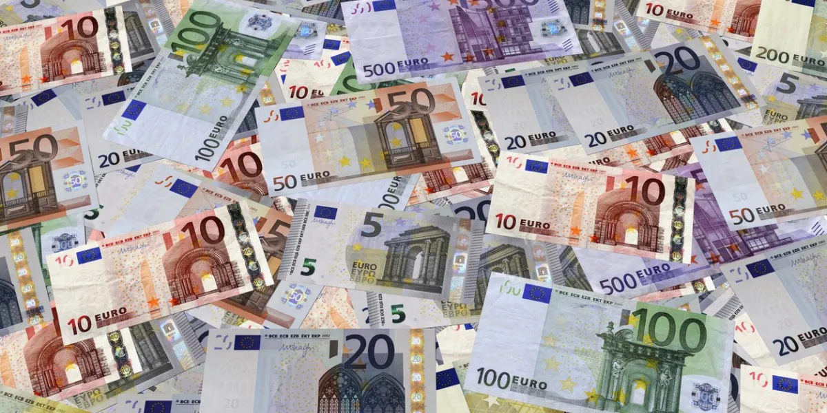 background euro banknotes