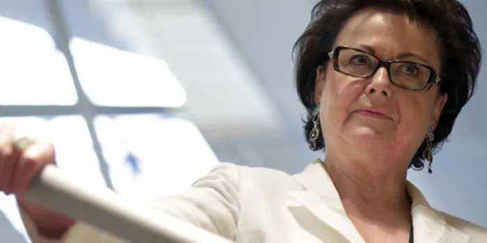 candidate à l'élection présidentielle française de 2012 christine boutin est photographiée lors de l'inauguration de son siège social de campagne, le 8 octobre 2011 à levallois-perret, à l'extérieur de paris afp photo thomas samson