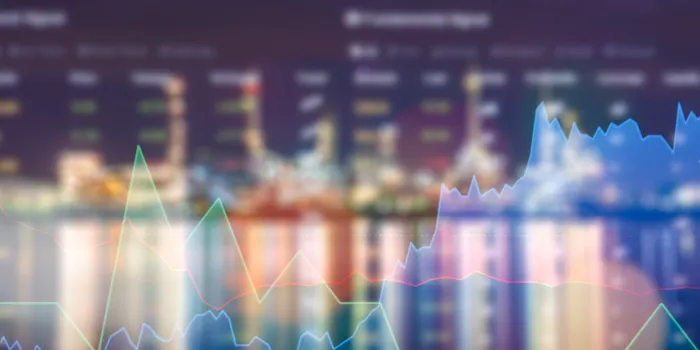 power plant and oil tank, petrochemical industrial plant at night and twilight sky view, technician industrial workers, engineer manager working in a power plant