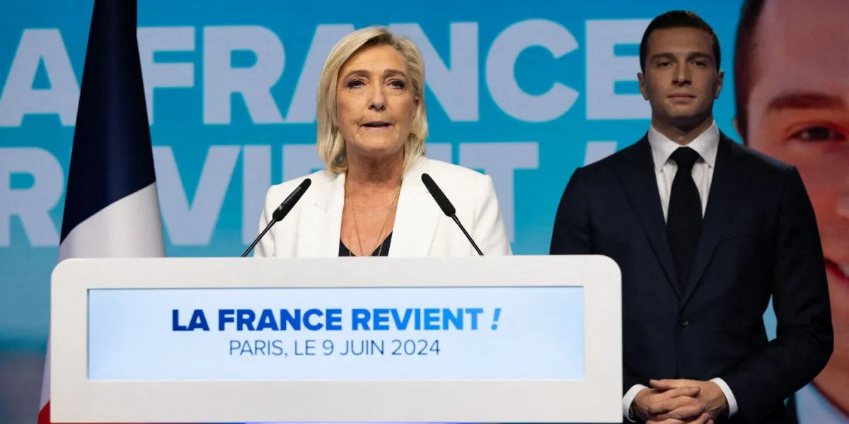 rassemblement national soirée électorale européenne - paris