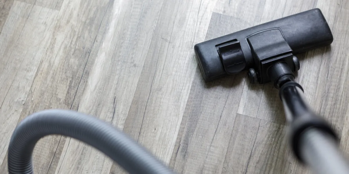 black brush head for vacuum cleaner cleaning service concept