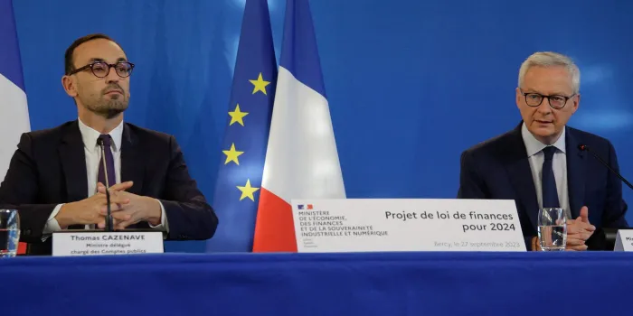 présentation du projet de loi de finances publiques 2024 - paris