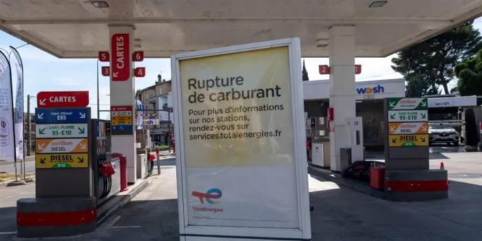 situation of gas stations - aubagne