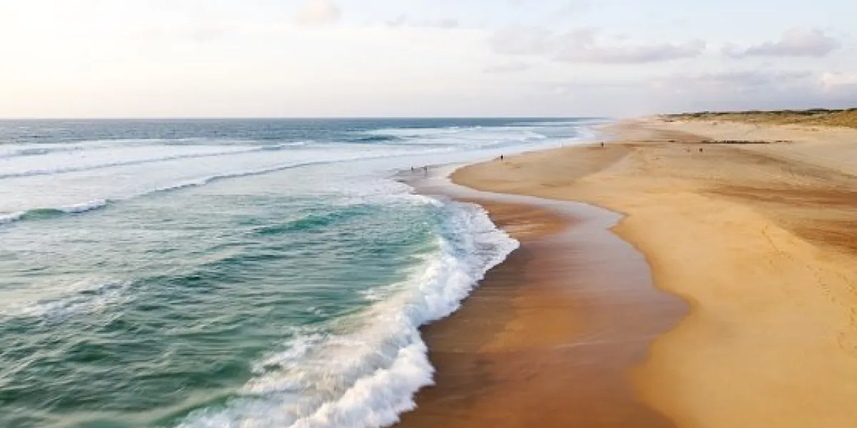 hossegor  seignosse beach aerial view