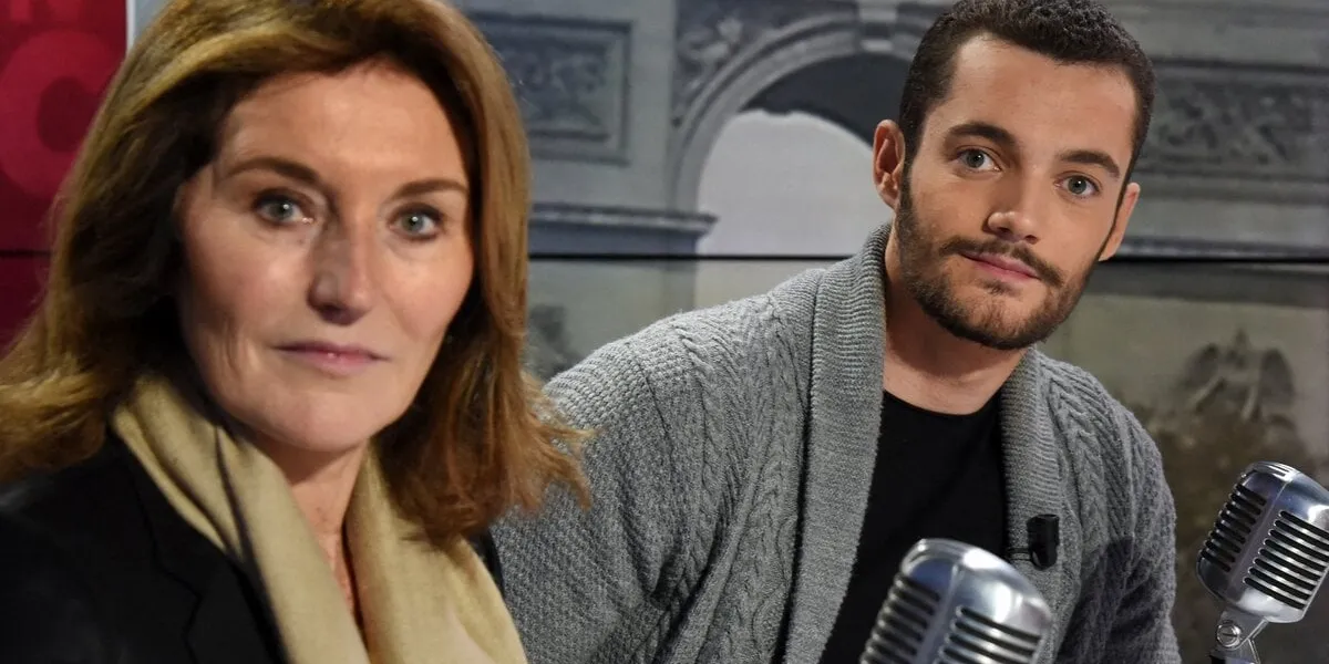 cecilia attias et louis sarkozy interwieved'apolline de malherbe sur rmc bfmtv à paris, france, le 29 octobre 2019 photo by alain apaydin abacapresscom