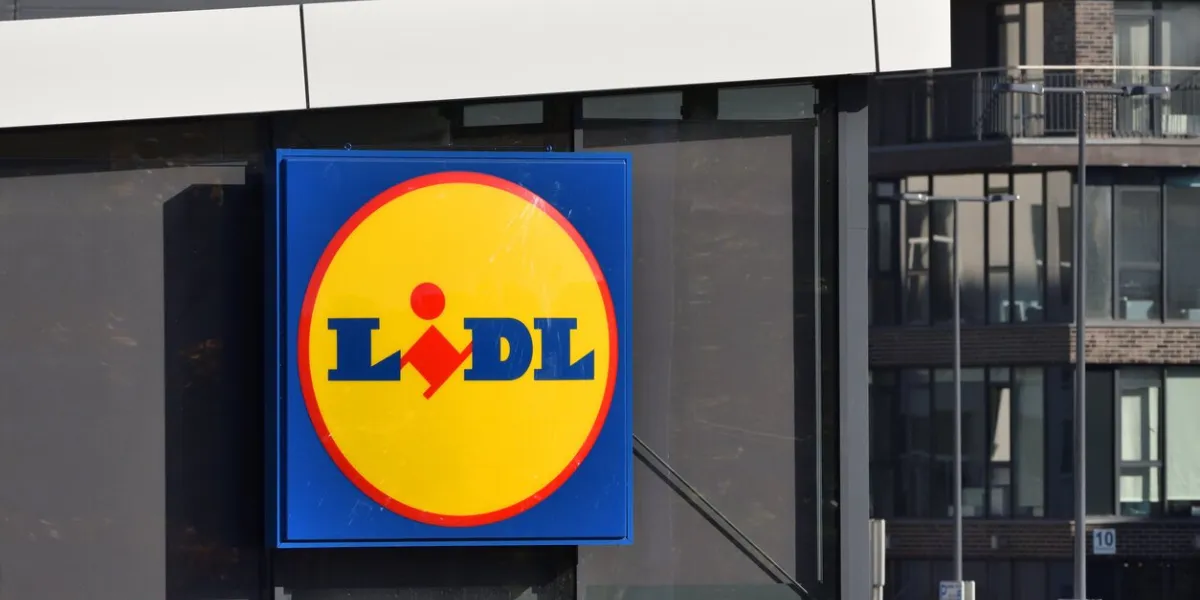 vilnius, lithuania, october 10  logo of a lidl supermarket on october 10, 2018 in vilnius, lithuania lidl is a german global discount supermarket chain spread all accross europe
