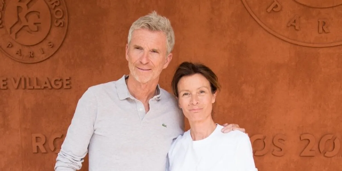 denis brogniart, hortense brogniart at village during french open tennis roland garros 2022 on may 30, 2022 in paris, france photo by nasser berzane abacapresscom , 812211 085 paris france