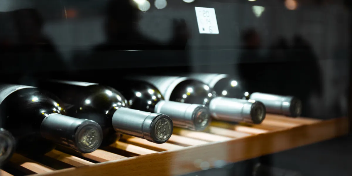 storing bottles of wine in fridge alcoholic card in restaurant cooling and preserving wine