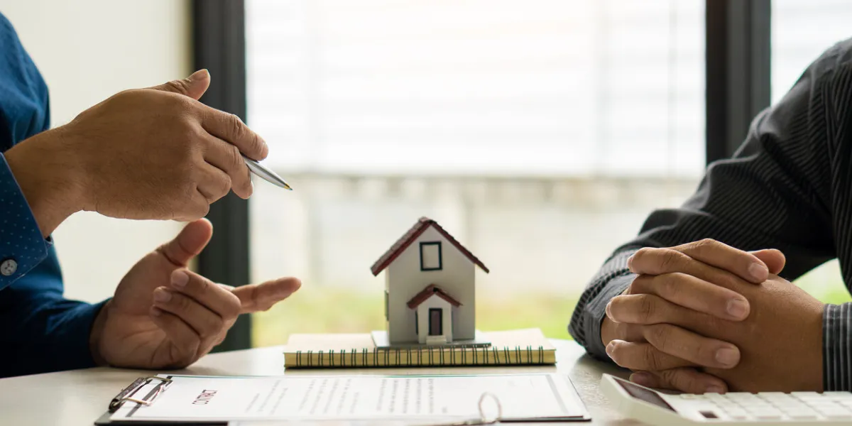 sales managers or real estate agents offer homes to clients and, in signing leasing contracts, purchase and sell mortgage and home insurance deals in the office