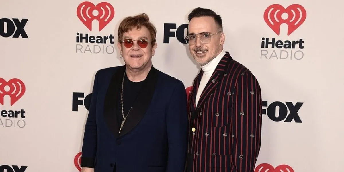 elton john and david furnish at the 2021 iheartradio music awards airing live from the dolby theatre in los angeles, ca, usa on may 27, 2021 photo by scott kirkland fox picturegroup abacapresscom , 767163 019 los angeles etats-unis united states