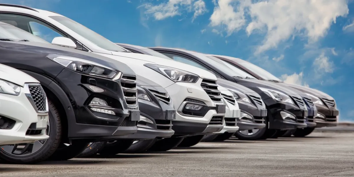 cars for sale stock lot row car dealer inventory