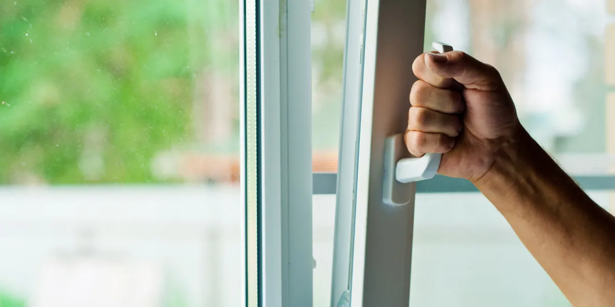 plastic window with mosquito net
