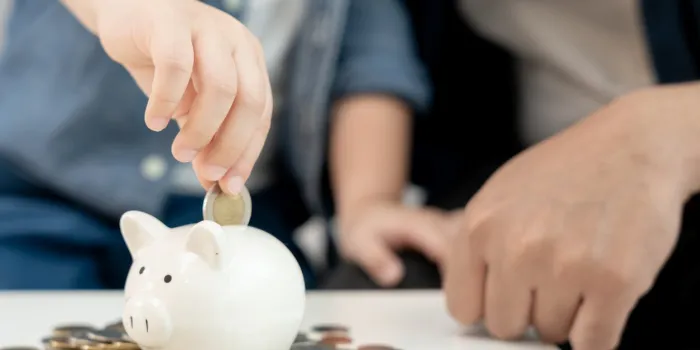 save money children putting coin for saving wealth, finance, insurance, investment, education, future, plan life, learn, banking, family, health, health and accident insurance