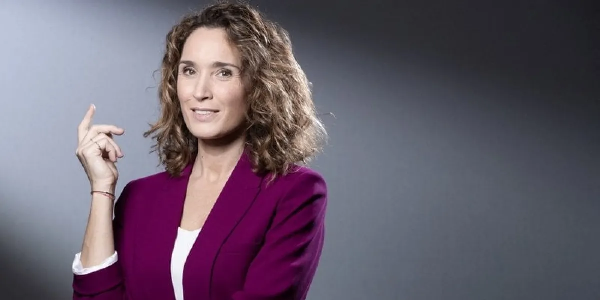 french journalist marie-sophie lacarrau poses during a photo session in paris on december 14, 2020 (photo by joel saget   afp)