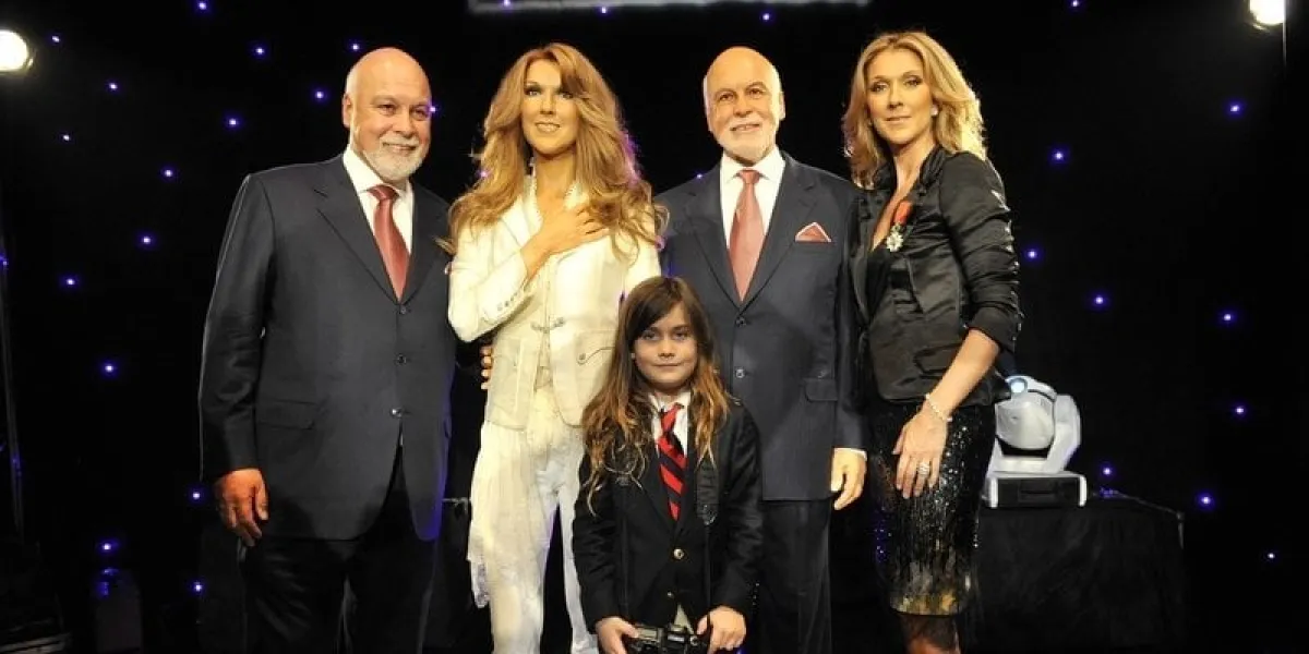 unveiling of celine dion and rene angelil wax figure - paris