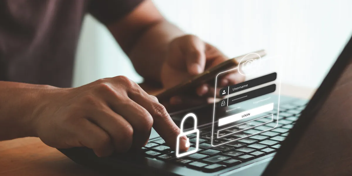 cyber security in two-step verification, login, user, identification information security and encryption, account access app to sign in securely or receive verification codes by email or text message