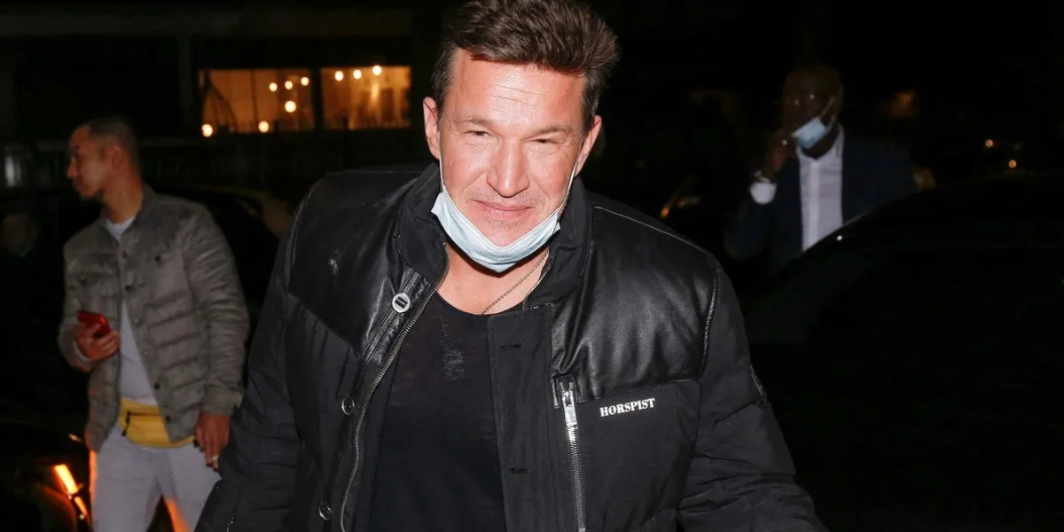 benjamin castaldi leaving tpmp studio - paris