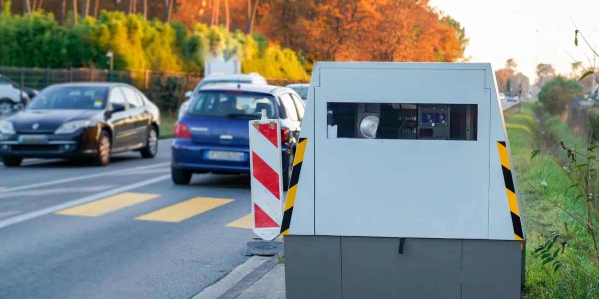 radar automatic speed control camera on the road tool of police for control road traffic