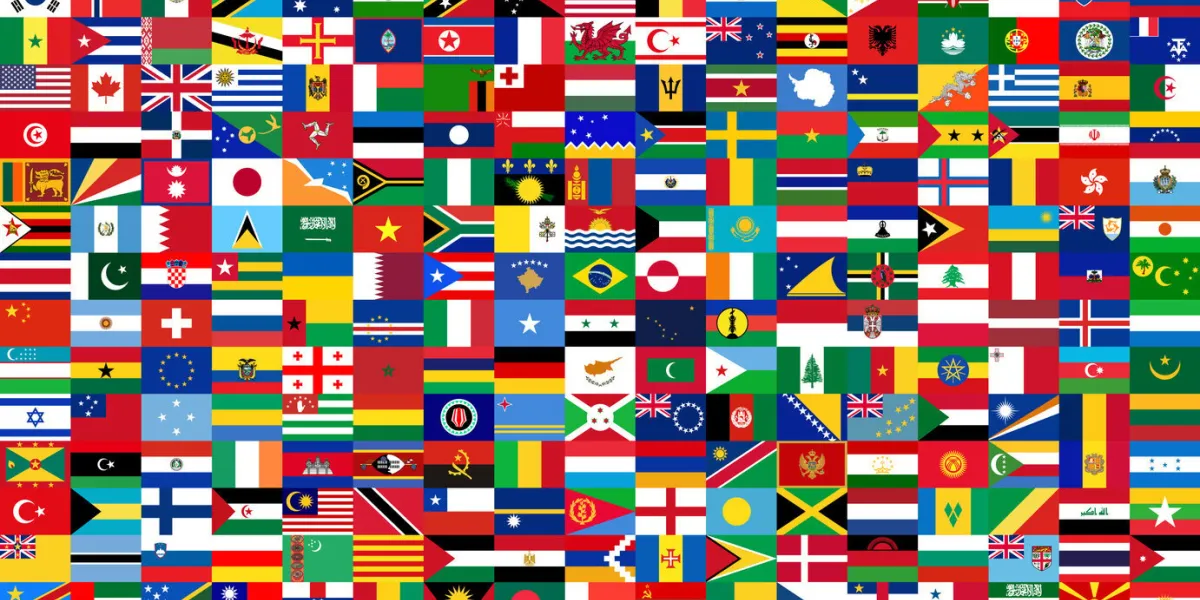 all national flags of the world background style