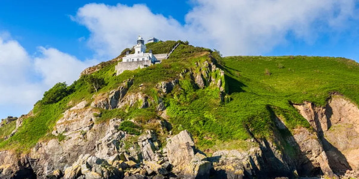 lighthouse on sark, channel islands, uk