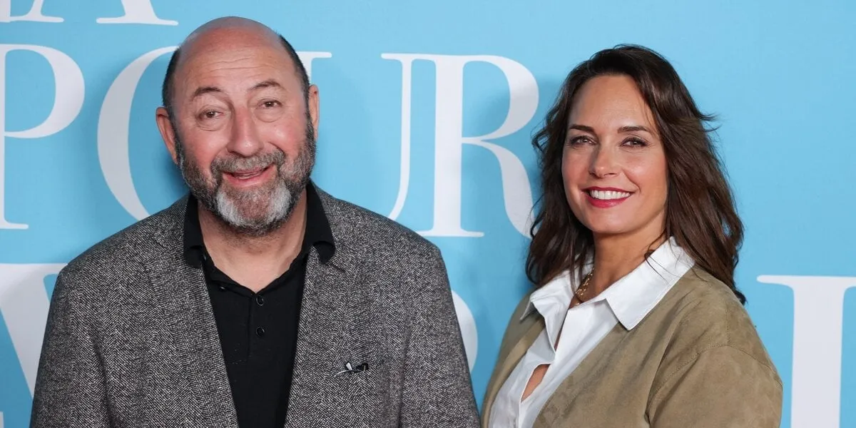 kad merad, julia vignali assistant à la première du film la vie pour de vrai tenue au pathe wepler, à paris, france le 18 avril 2023 photo by david boyer abacapresscom