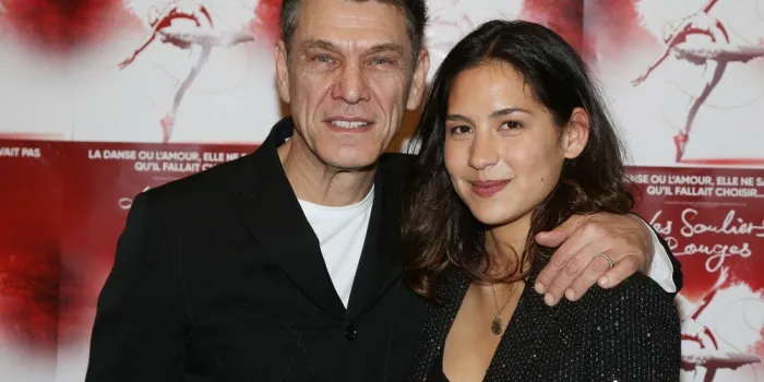 marc lavoine et sa compagne line papin lors de la générale de presse du spectacle de marc lavoine & fabrice aboulker les souliers rouges a paris, france, le 04 février 2020 photo by jerome domine abacapresscom , 718940 023 paris