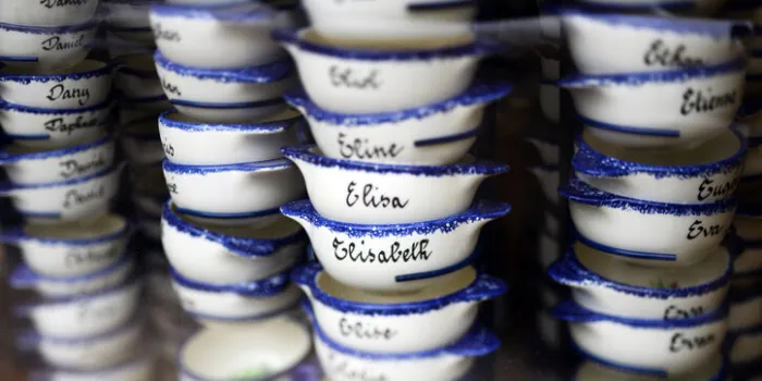 dinard, france - january 16, 2016 - sale of breton bowls