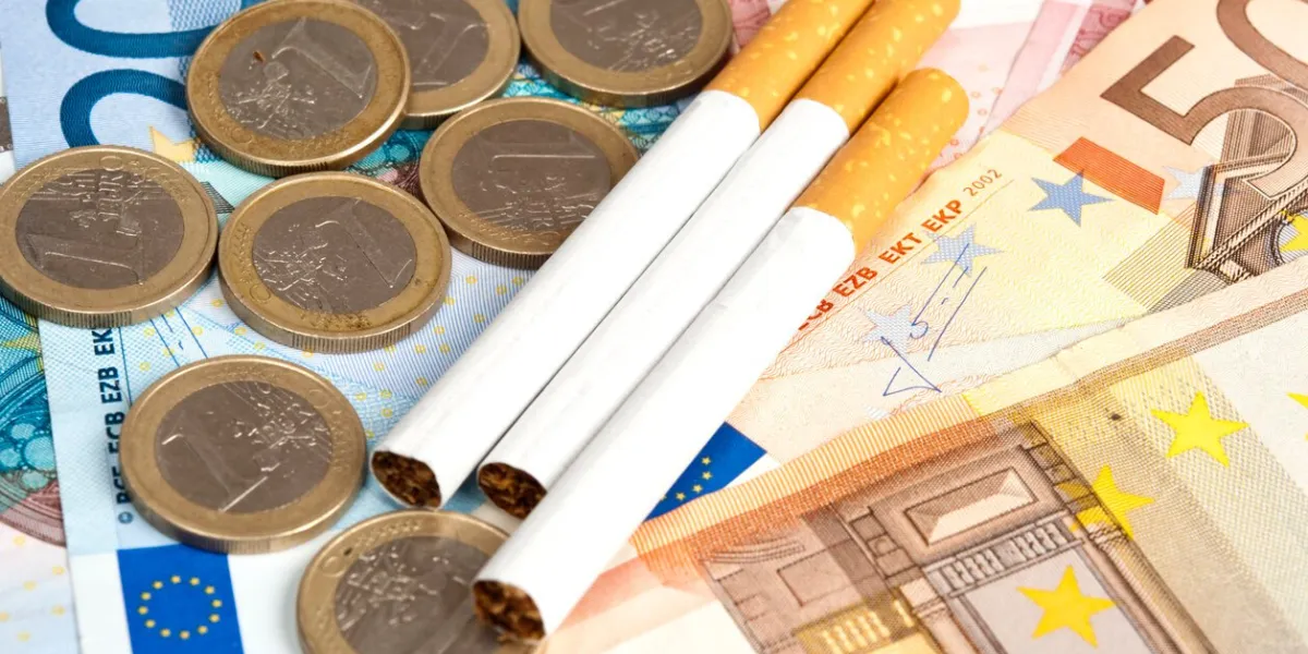 money and group of cigarettes