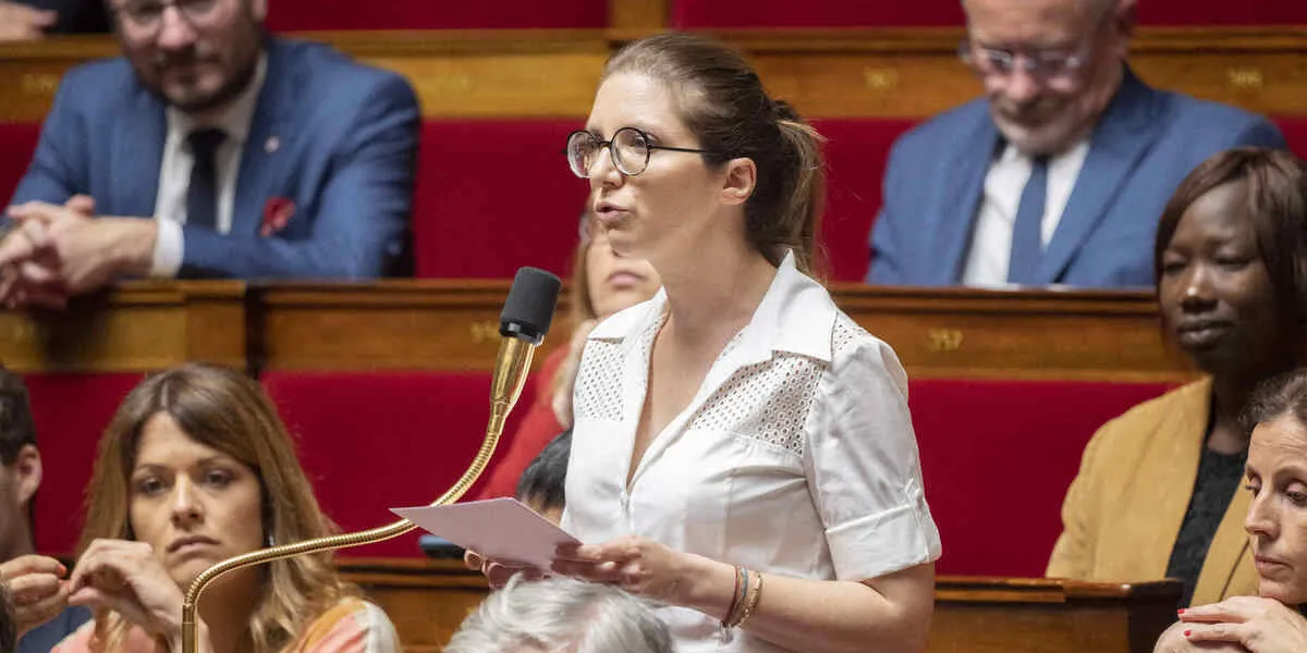 aurore berger lors d'une séance de questions au gouvernement à l'assemblée nationale à paris le 6 juin 2023 photo par eliot blondet abacapresscom