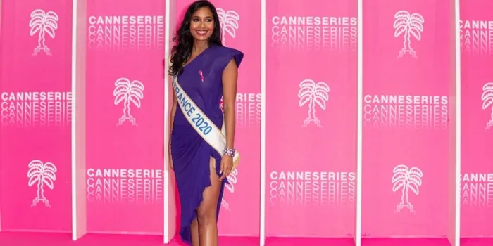 clemence botino walking the pink carpet ahead of the opening ceremony of the 3rd canneseries on october 09, 2020 in cannes, france photo by marco piovanotto abacapresscom , 744537 029 cannes france