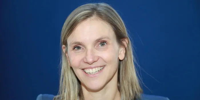 new secretary of state to the economy minister agnes pannier-runacher poses for a photograph during the handover of power following the french cabinet reshuffle at the economy ministry in paris on october 16, 2018 (photo by jacques demarthon   afp)