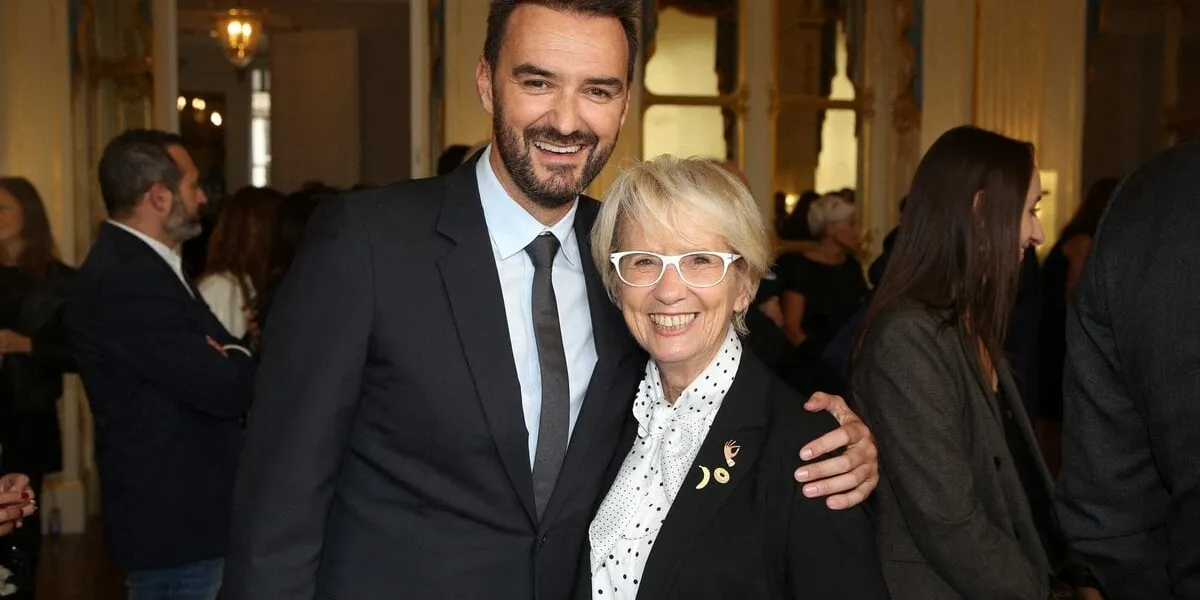 cyril lignac et mercotte assistant à la cérémonie où pierre herme devient 'commandeur des arts et des lettres' et david sinapian devient 'chevalier des arts et des lettres', à paris, france, le 23 septembre 2019 photo by jerome domine abacapresscom