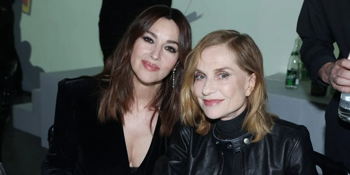 monica bellucci et isabelle huppert au diner de la mode, soirée sidaction, à paris pour l'association de lutte contre le sida le 25 janvier 2024 à paris, france photo par jerome domine abacapresscom