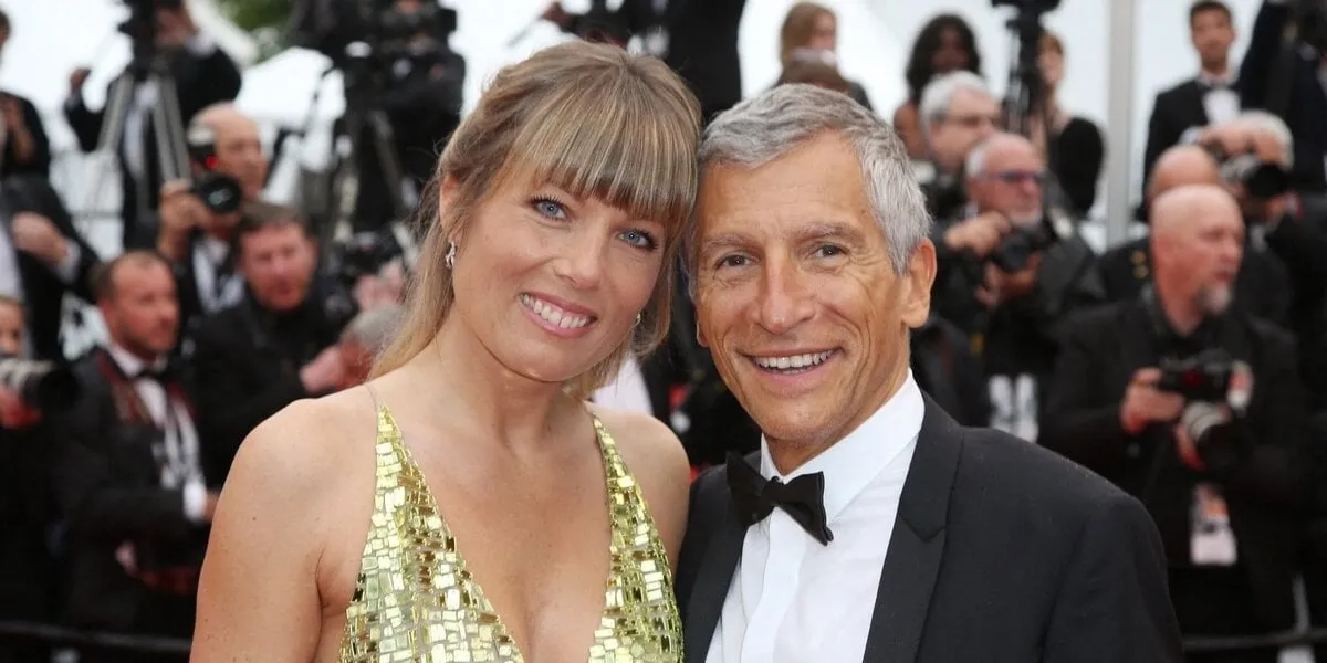 melanie page et son mari nagui assistent à la première des plus belles annees d'une vie dans le cadre du 72e festival de cannes, le 18 mai 2019 à cannes, france photo by jerome domine abacapresscom