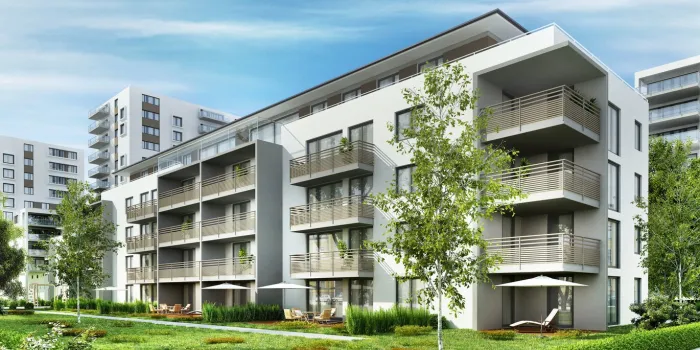 modern residential buildings in the city